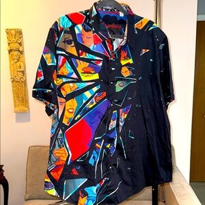 Robert Graham RARE !!! Kevin T Kelly Classic Fit 3xl